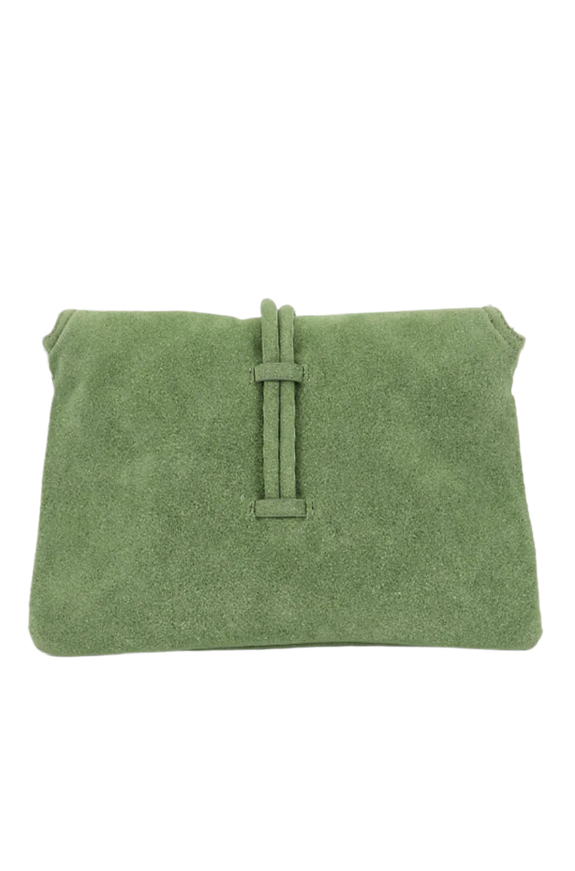 Woven faux suede crossbody/clutch bag