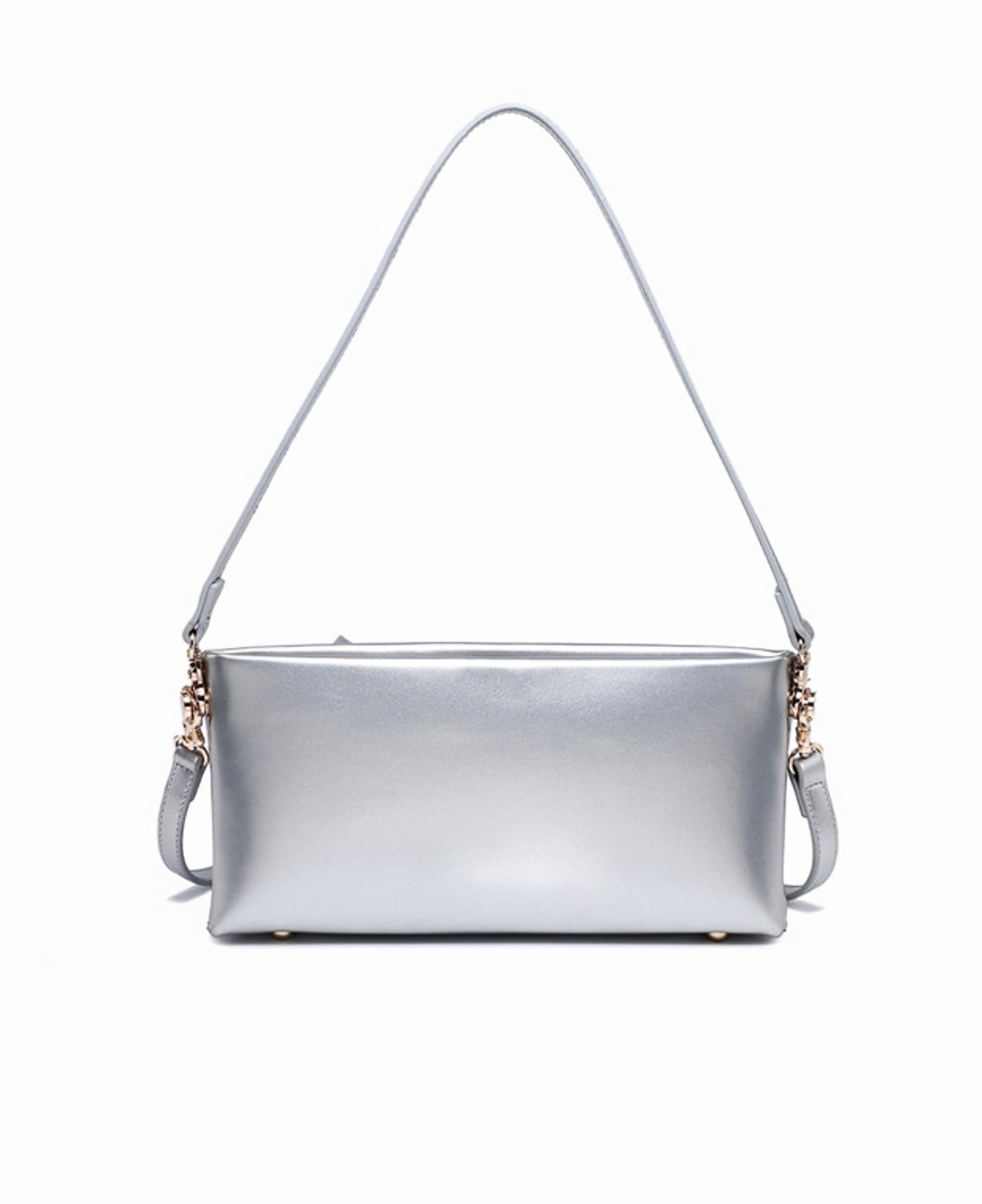 Rectangular vegan leather shoulder/crossbody bag
