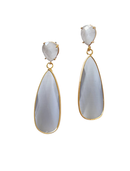 Cat’s Eye Stone Drop Earring