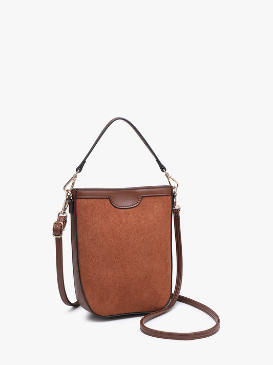 Faux suede mini Crossbody Bag
