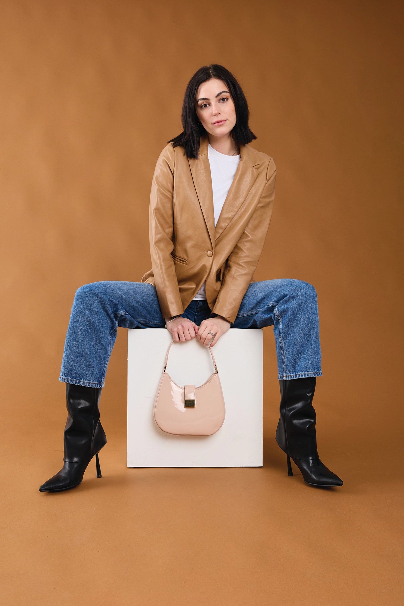 HighnGloss Vegan Leather Convertible Crossbody