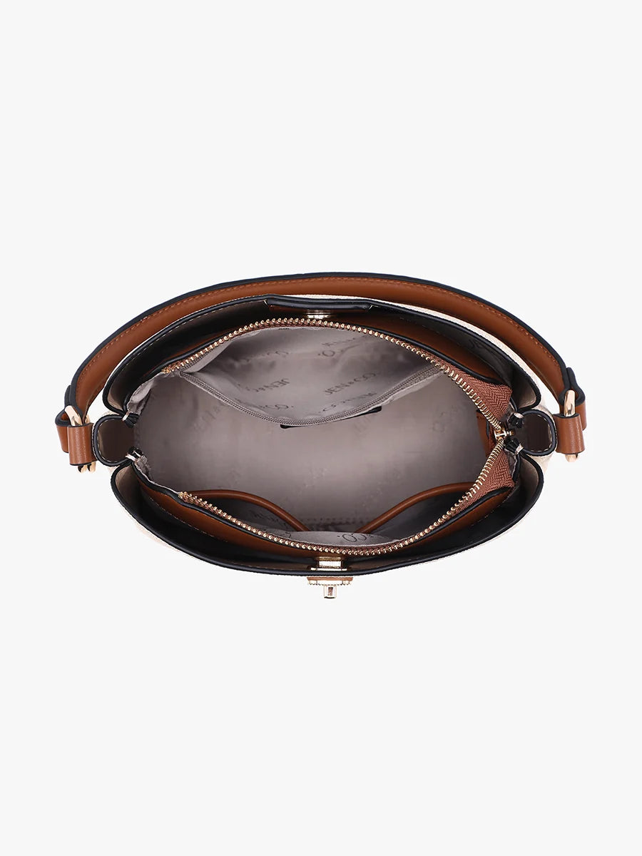 Allison Faux Vegan Suede Satchel