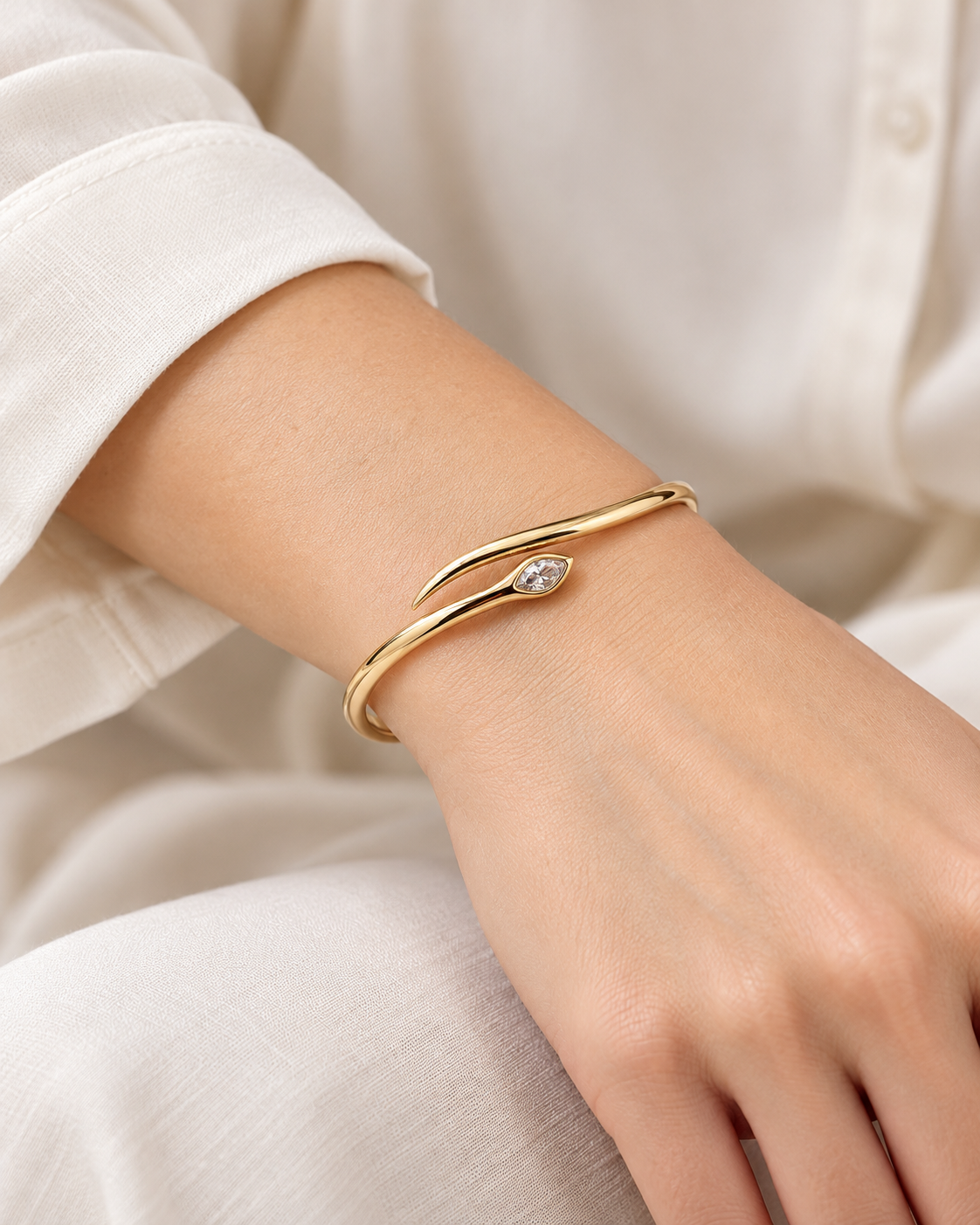 HInged Snake Themed Bracelet