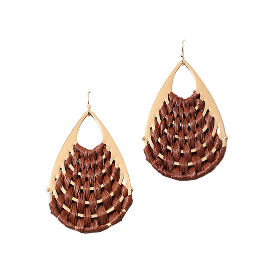 Raffia Teardrop Earring