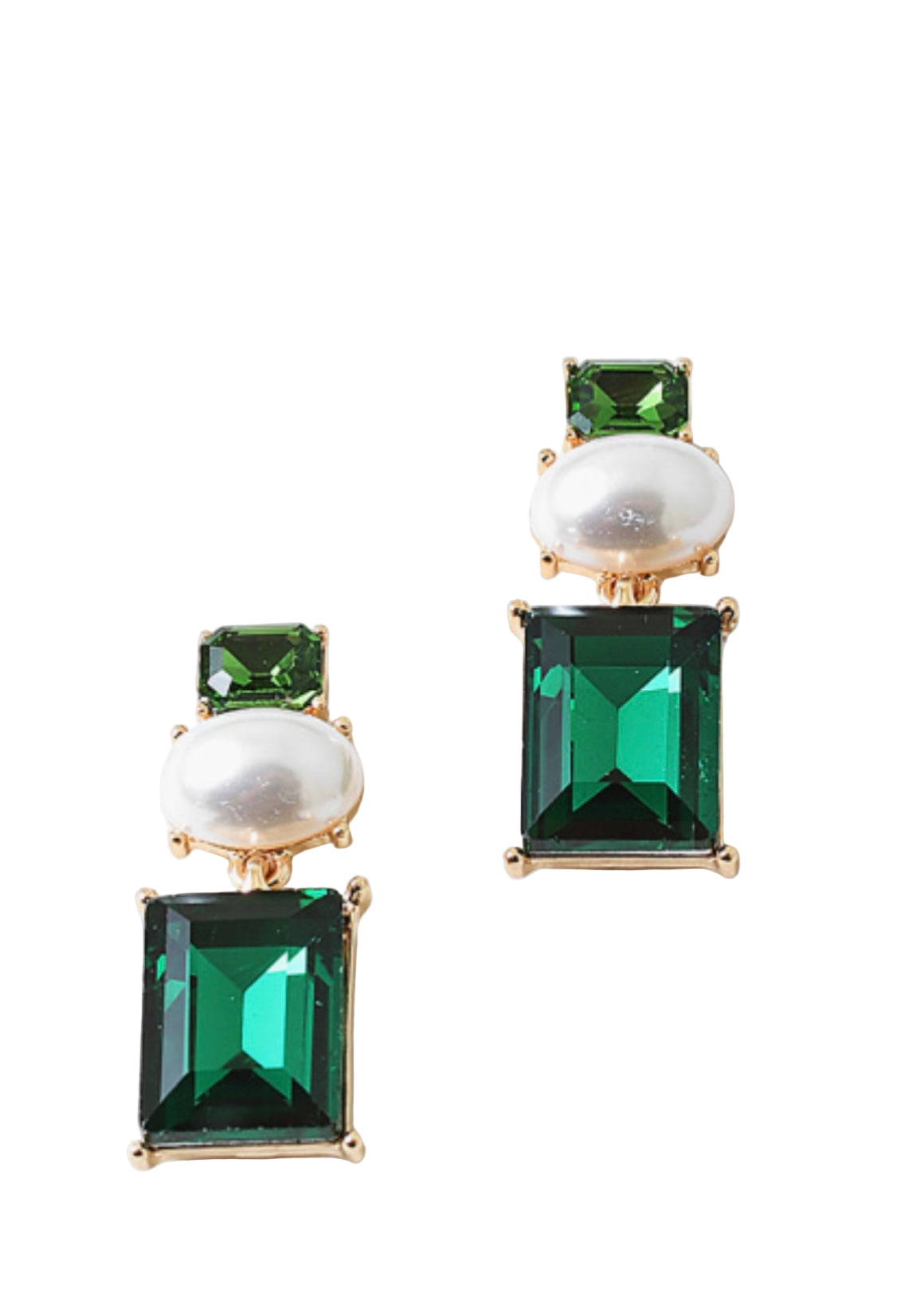 Crystal Drop & Pearl Earring