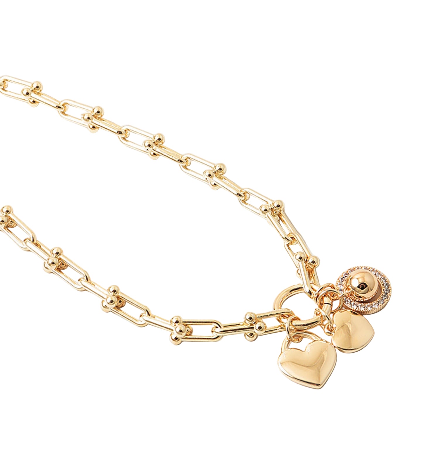 Link & Charm Necklae
