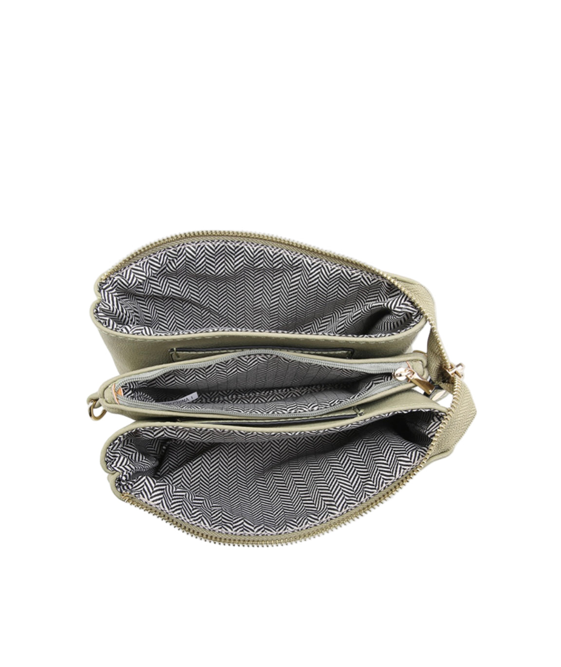 Serena Convertible Crossbody Vegan Leather/Fabric Bag