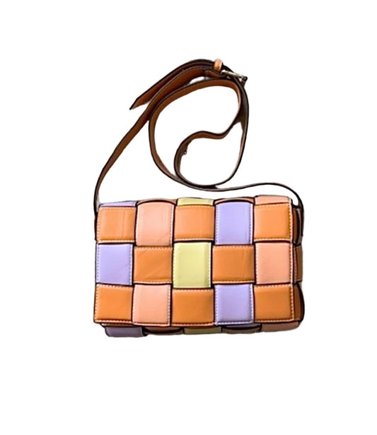 Trapunto Color Block Shoulder Bag by Sondra Roberts