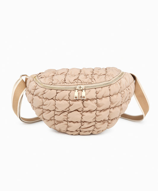 Puffy quilted crossbody/belt bag