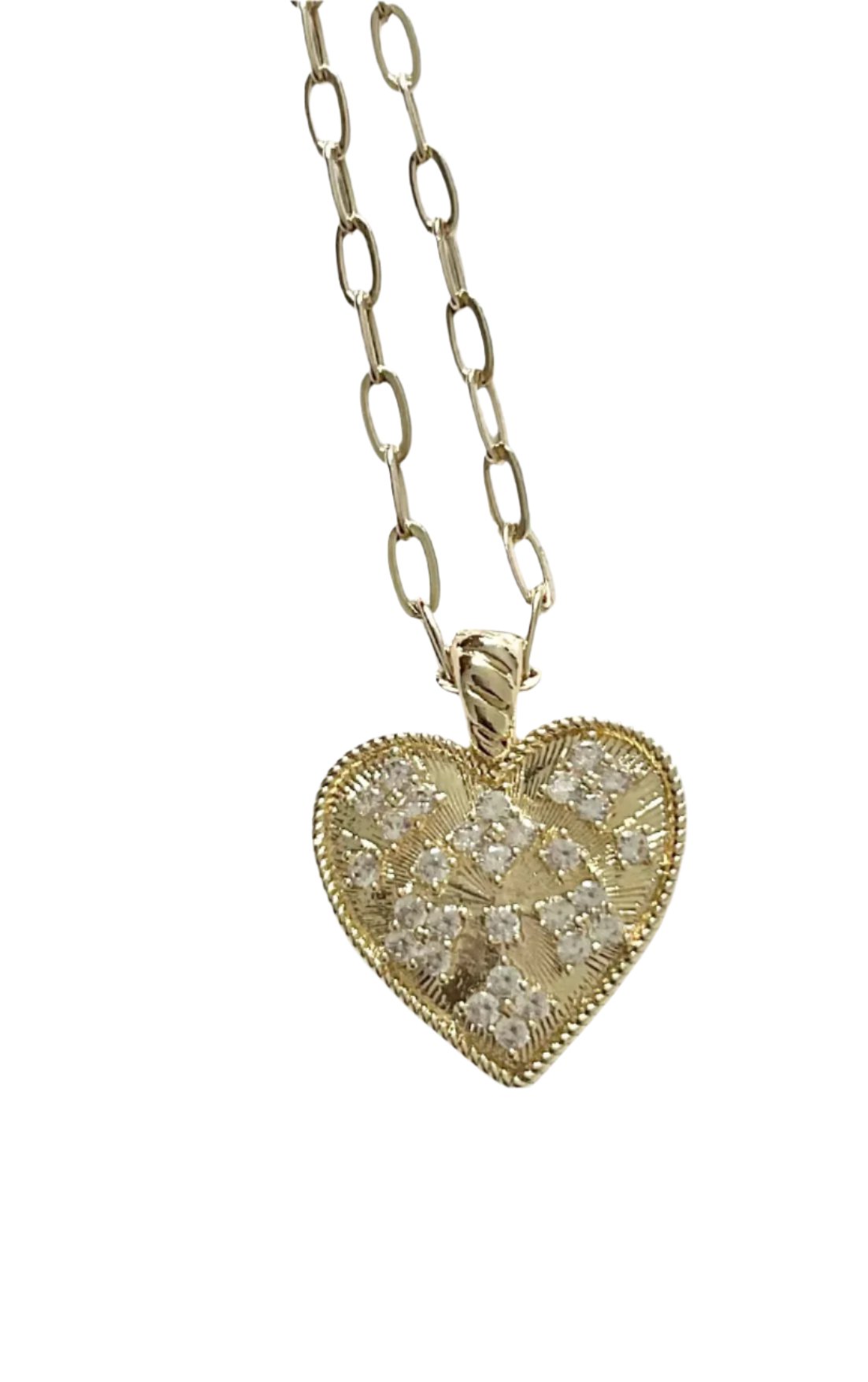 Heart & Crystal Necklace