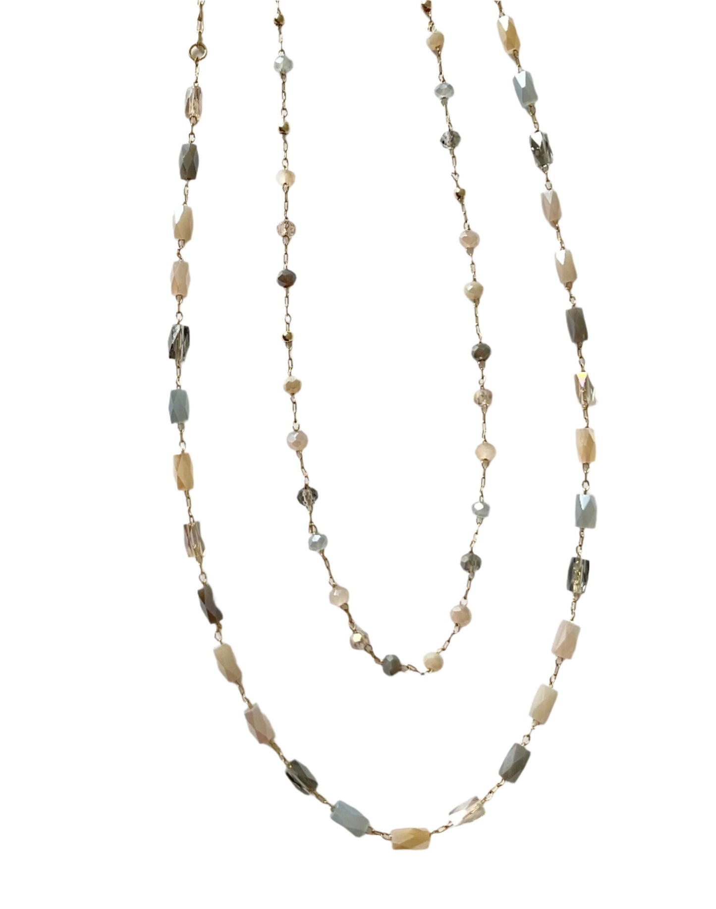 Double Strand Beaded Necklace