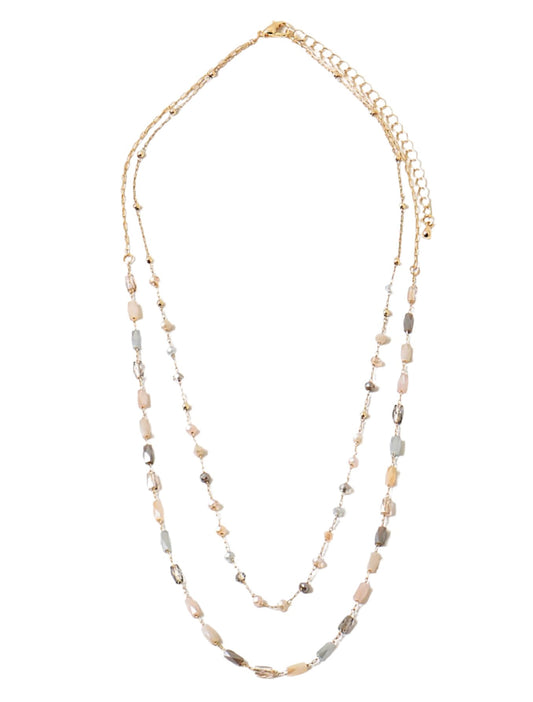 Double Strand Beaded Necklace