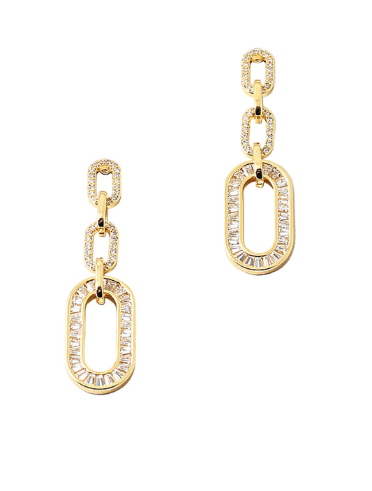 Cz Drop Earring