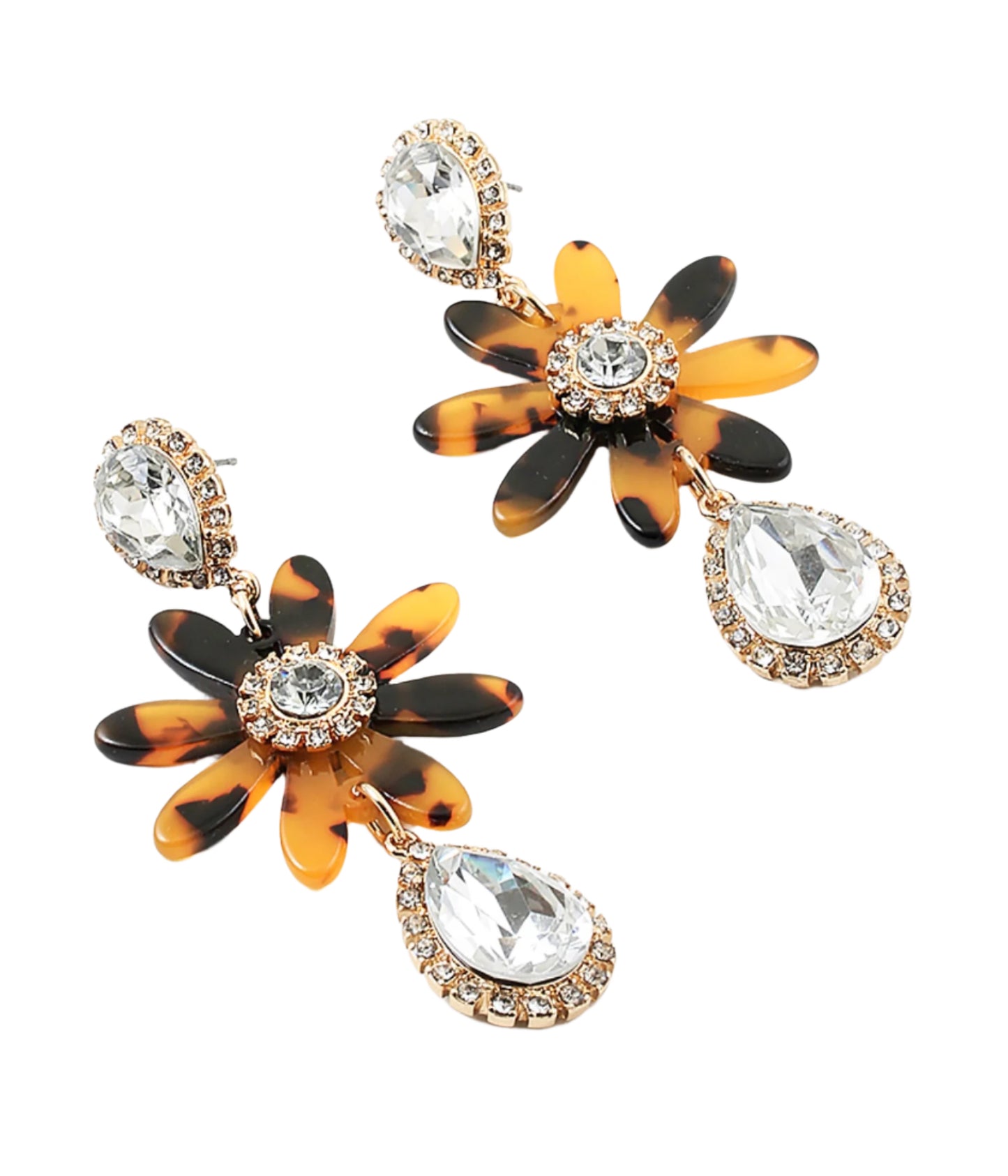 Tortoise Crystal Earring