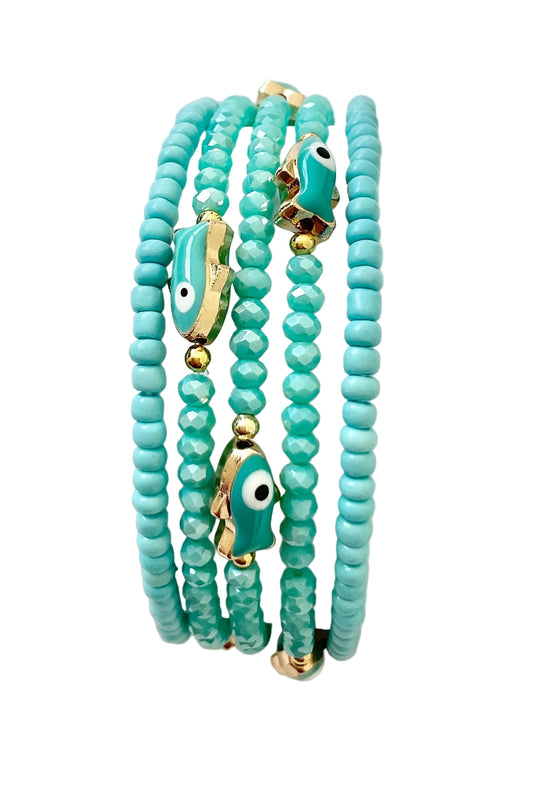 Beaded Bracelet Stack