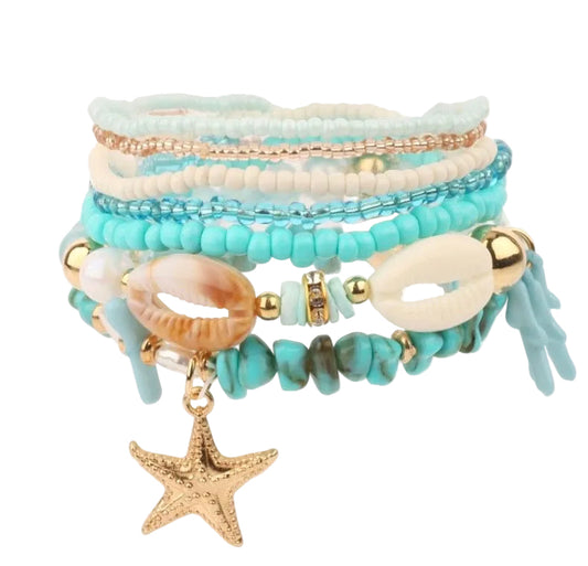 Sea life Themed Bracelet Stack