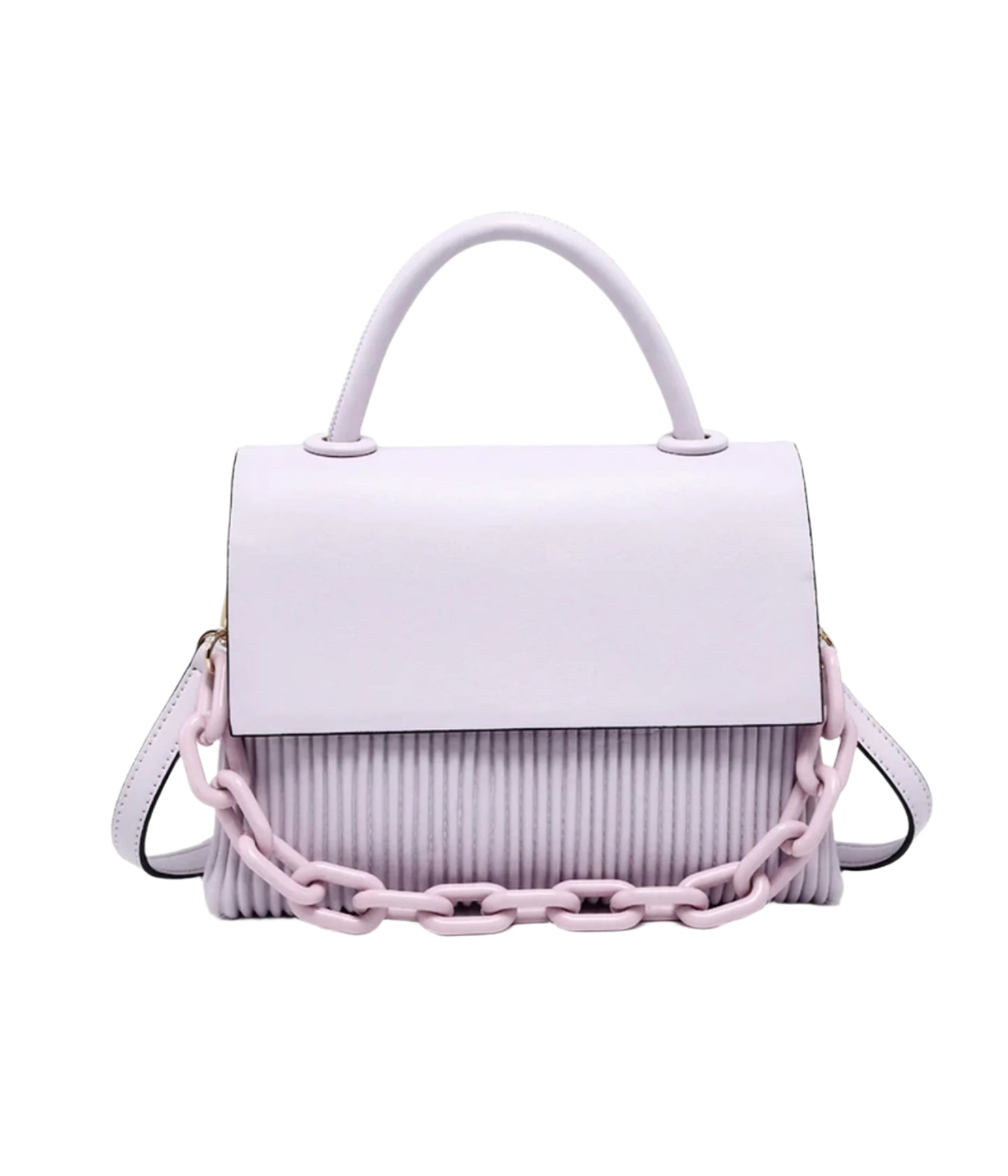 Vegan leather pleated Crossbody