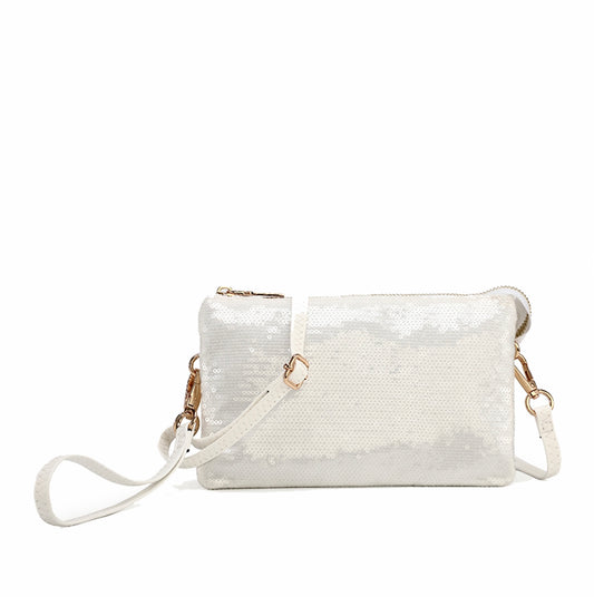 Riley sequined convertible crossbody