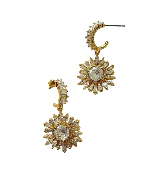 Cubic Zirconia Drop Earrings