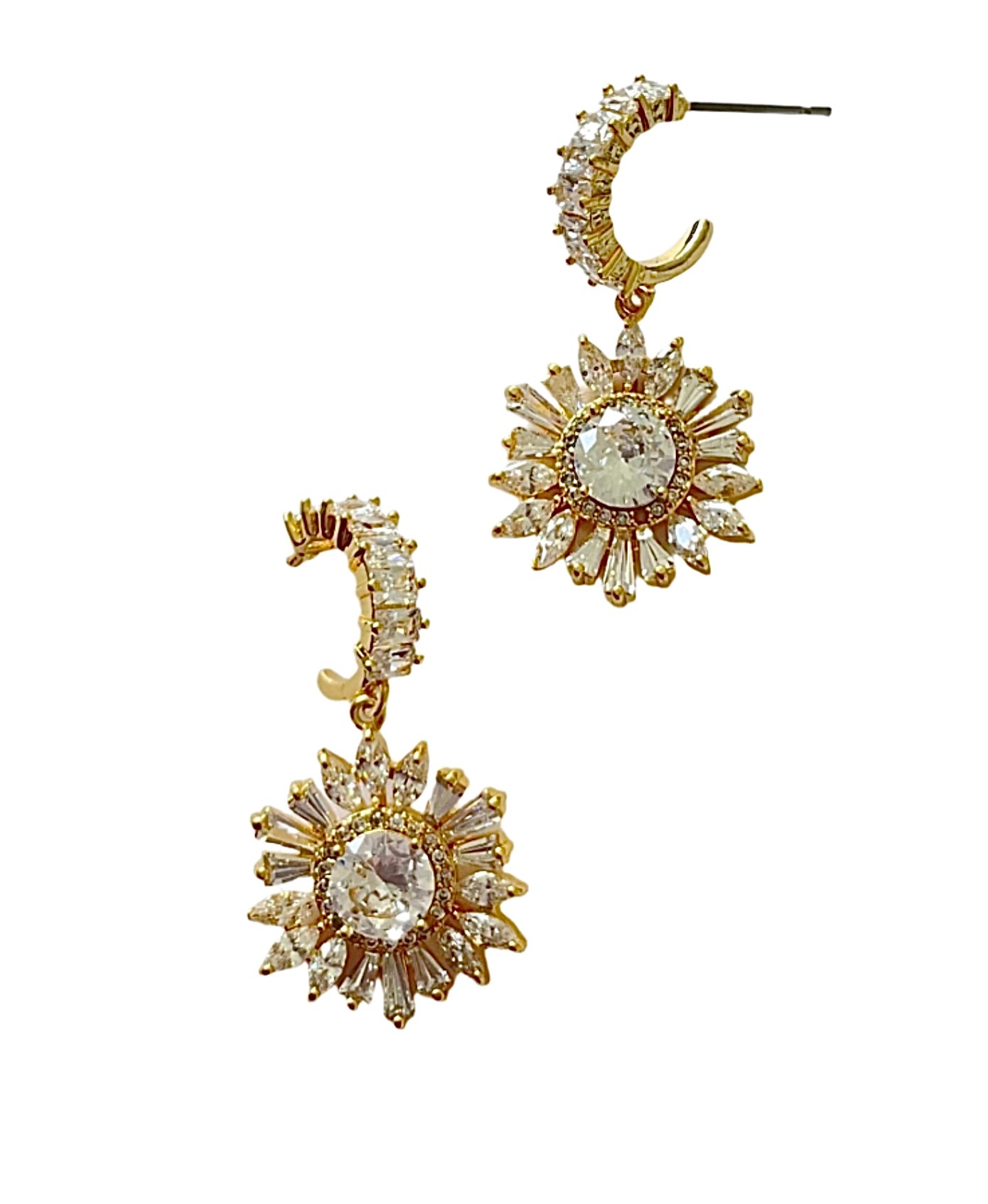 Cubic Zirconia Drop Earrings