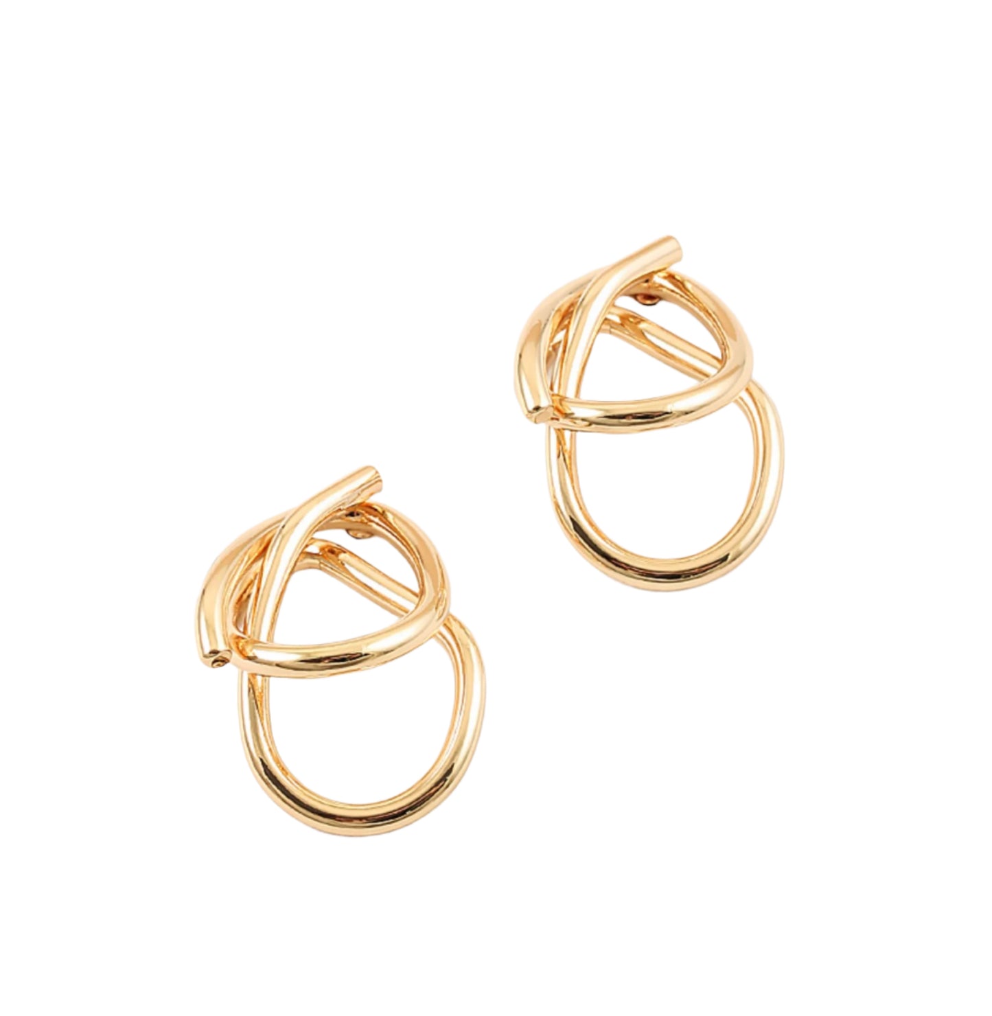 Looped geo earring