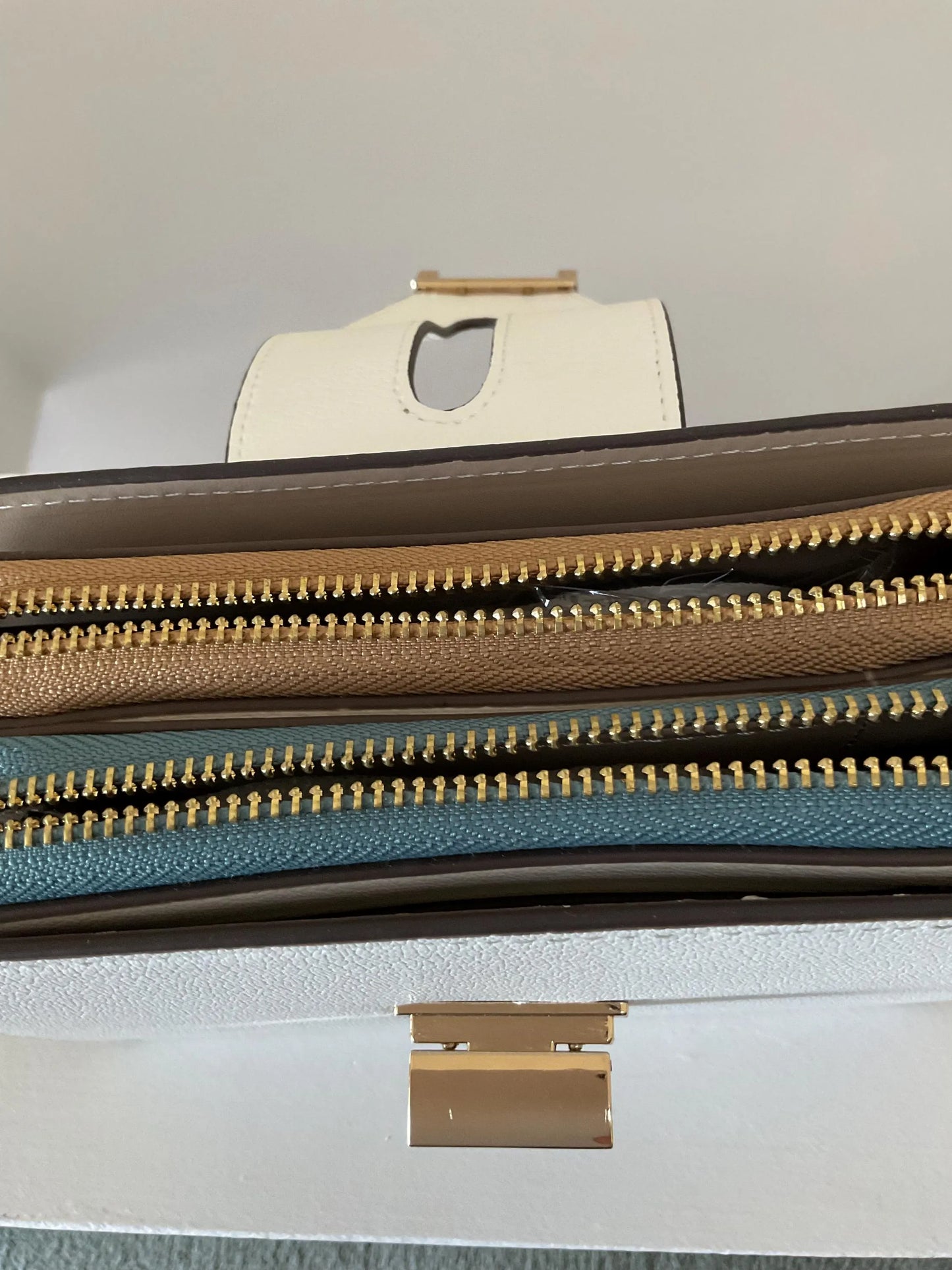 Color Block Multi Compartment Crossbody by Sondra Roberts