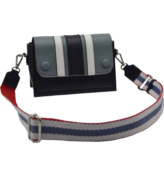 Color Block Striped Crossbody by Sondra Roberts