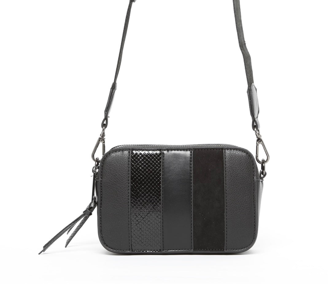 Mixed materials vegan mini crossbody by Chinese Laundry