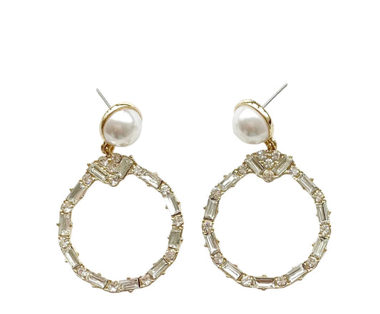 Pearl & Crystal Earrings