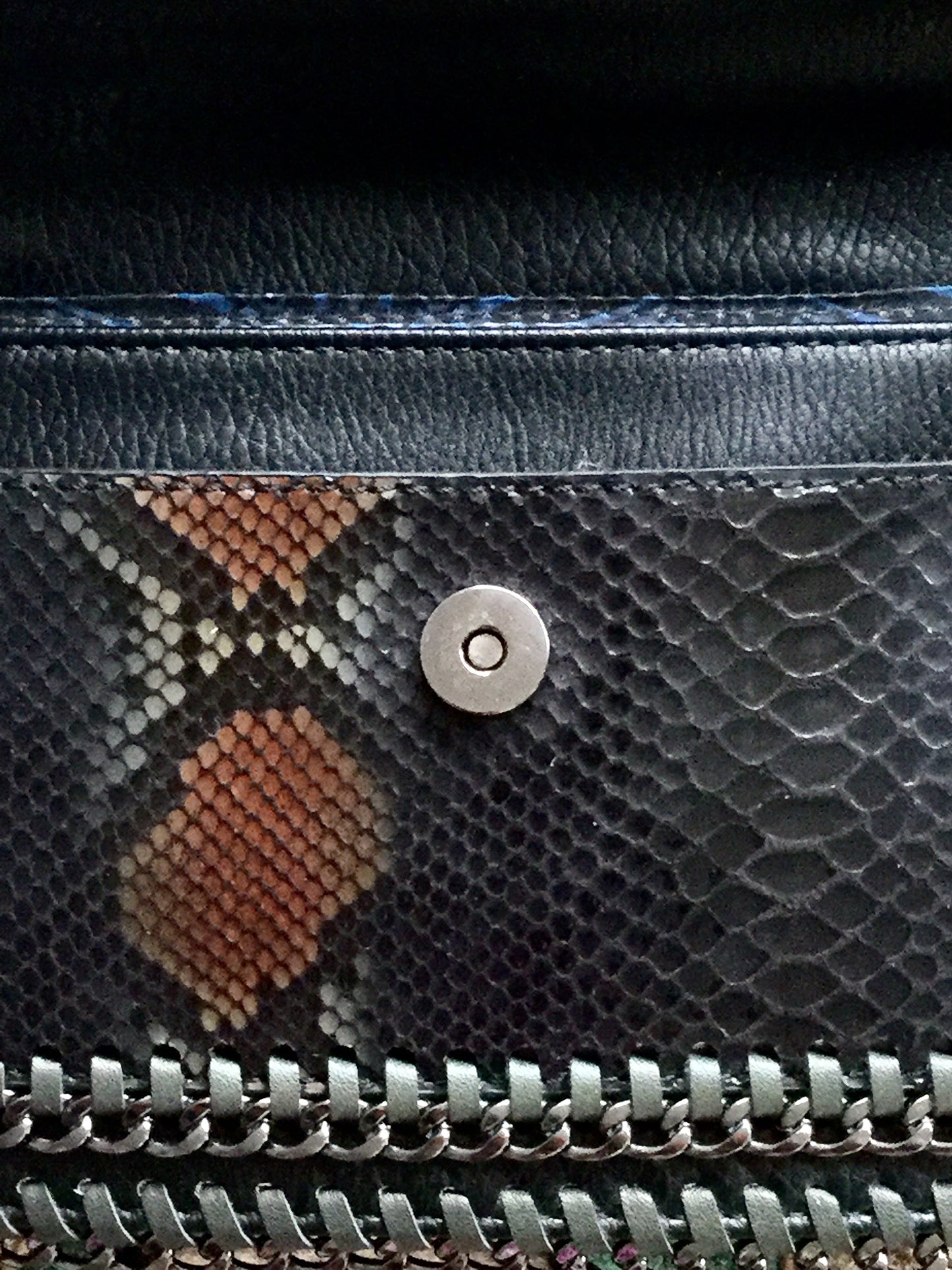 Pebbled & Faux Croc Vegan Clutch by Sondra Roberts