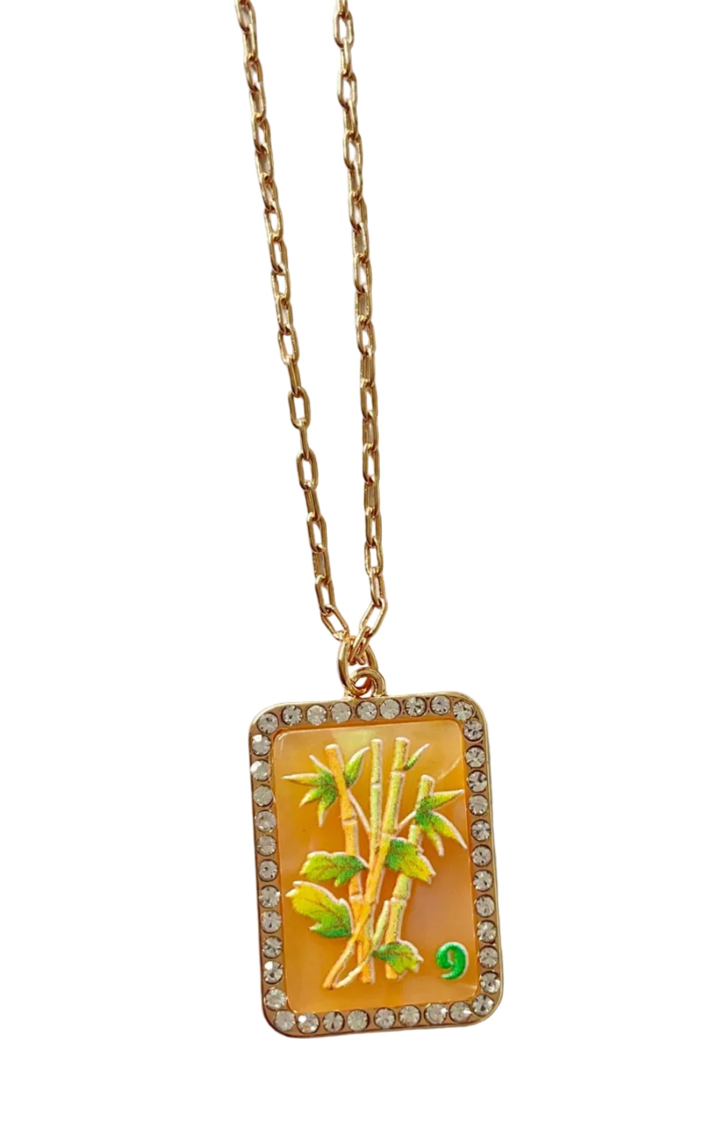Mah Jong Pendant Necklace