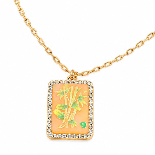 Mah Jong Pendant Necklace