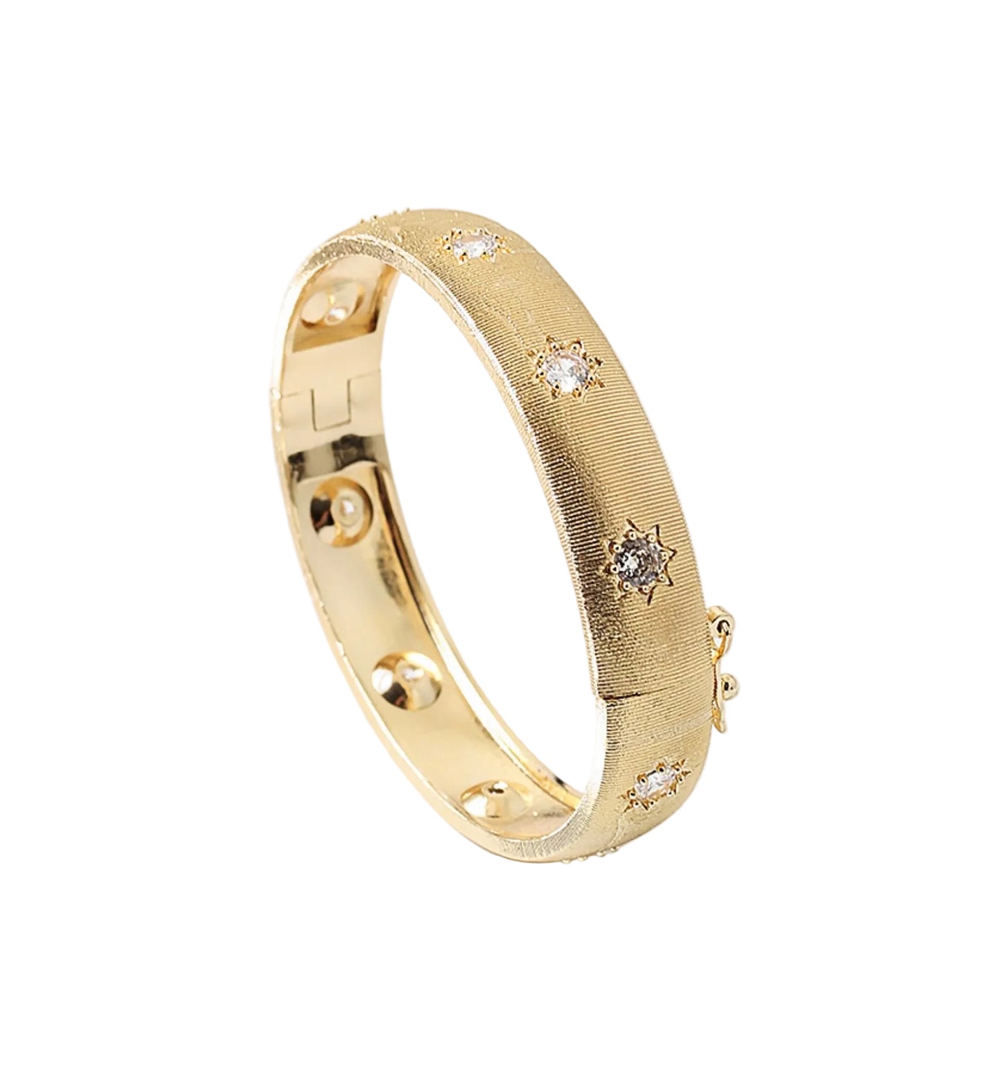 CZ Star Themed Bsngle Bracelet