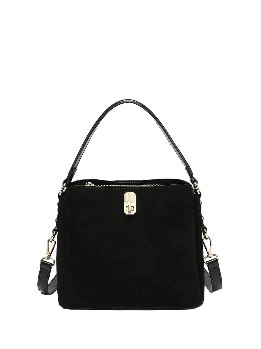 Allison Faux Vegan Suede Satchel