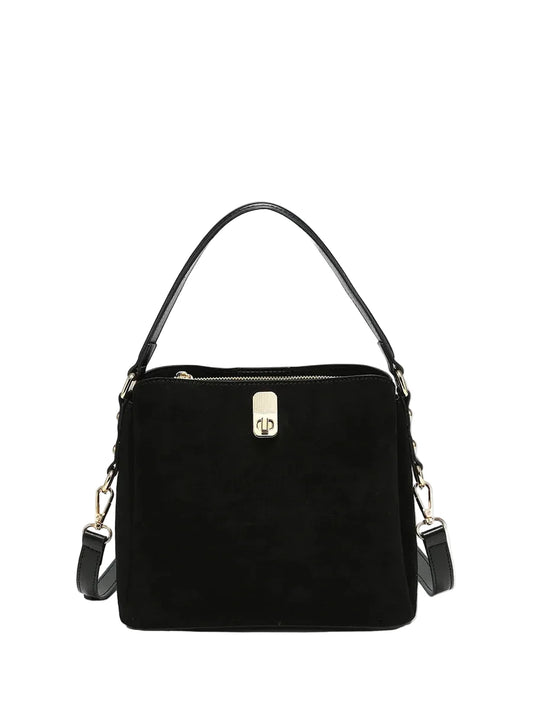 Allison Faux Vegan Suede Satchel