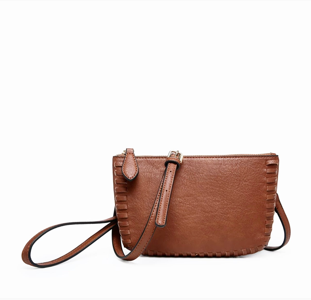 Bonnie Convertible vegan leather clutch wristlet