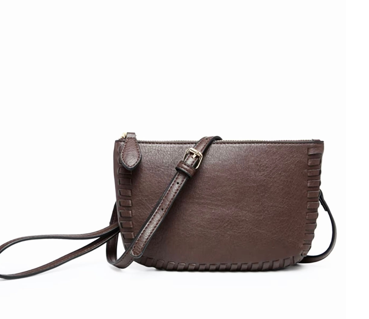 Bonnie Convertible vegan leather clutch wristlet