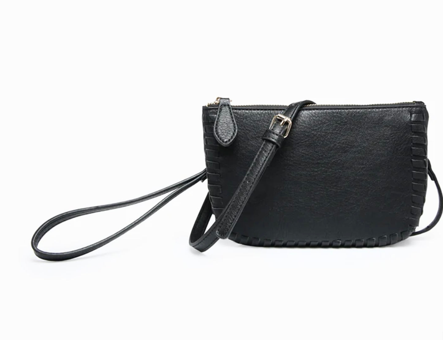 Bonnie Convertible vegan leather clutch wristlet