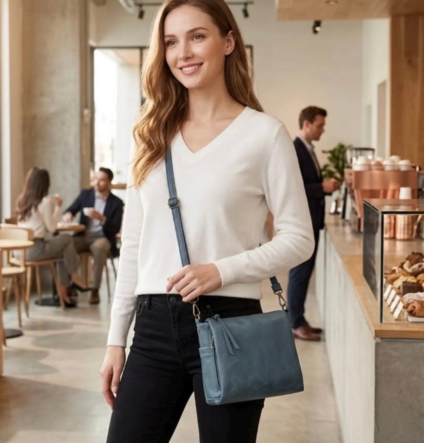 Kali Vegan Leather Multi .clmpartment Concealed Pocket Satchel