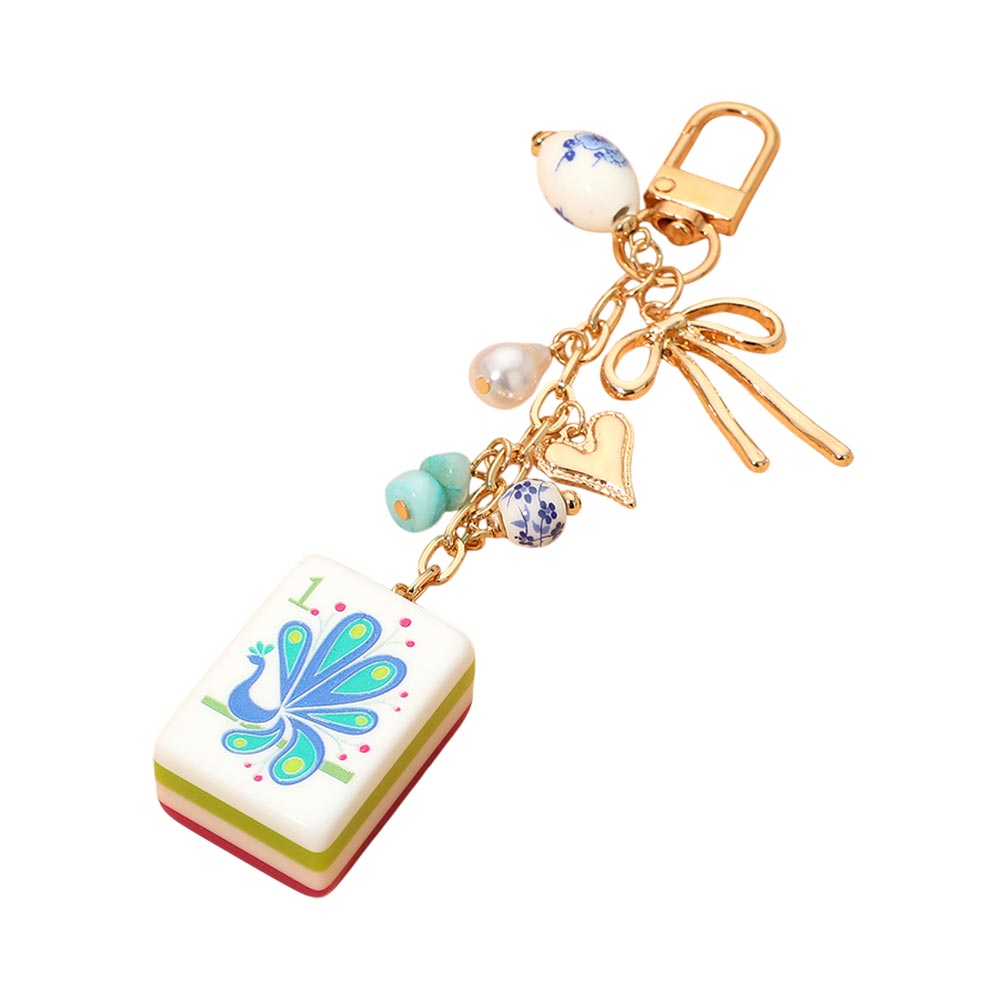 Mah Jong Themed Bag Charm