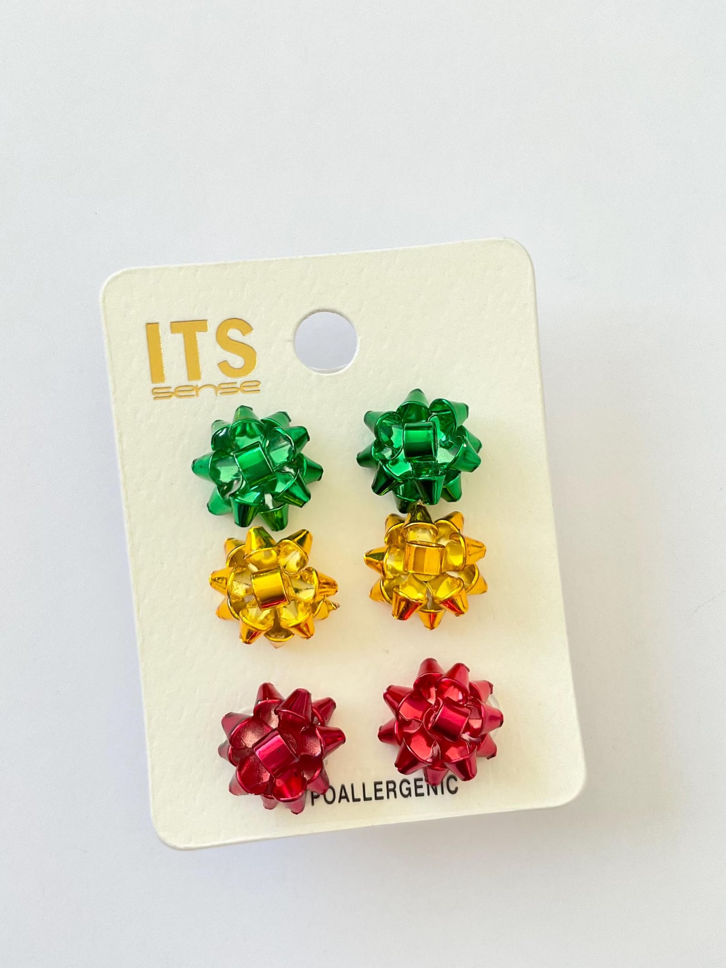 Set of holiday Bow Stud Earrings
