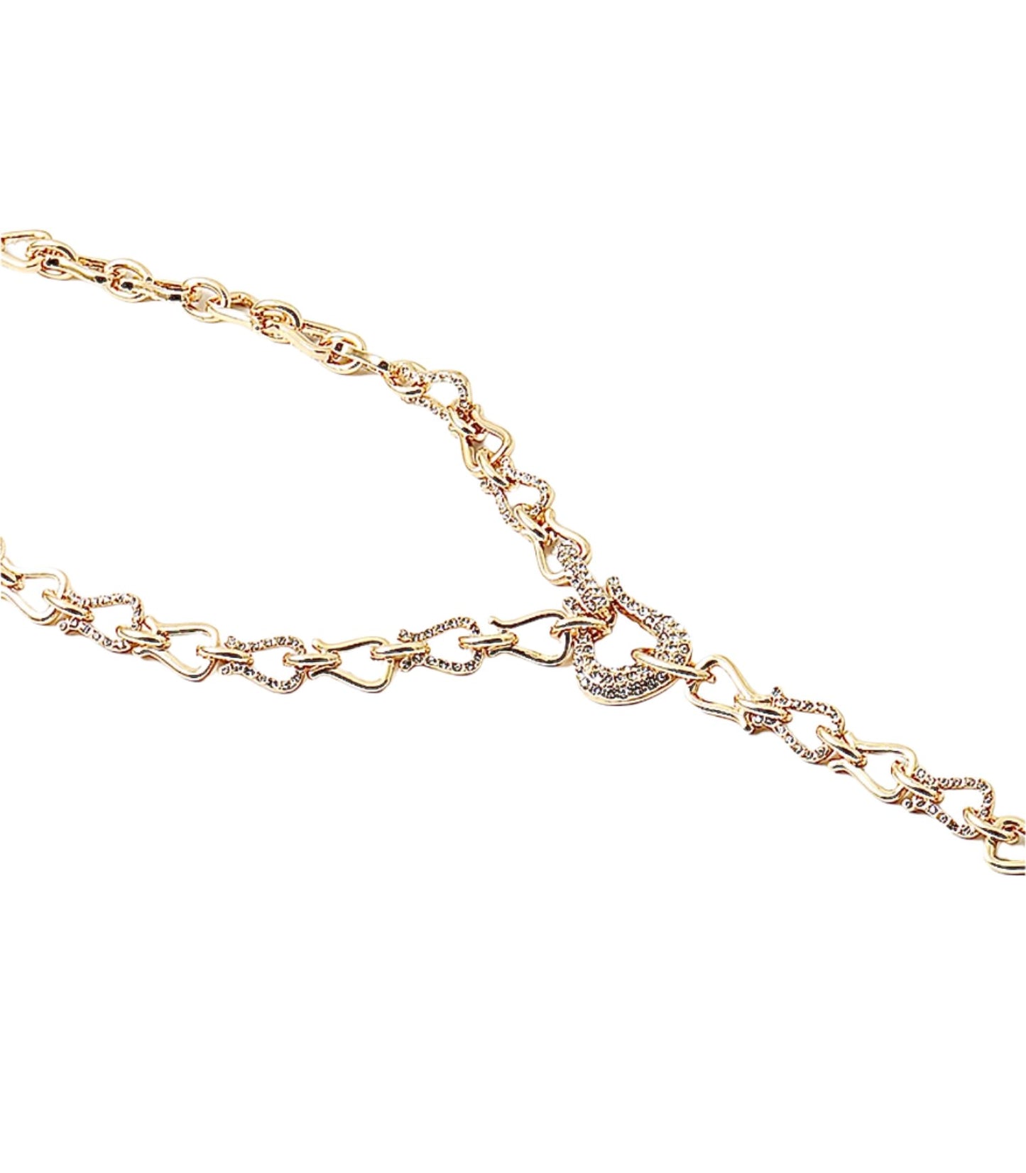 Link lariat necklace