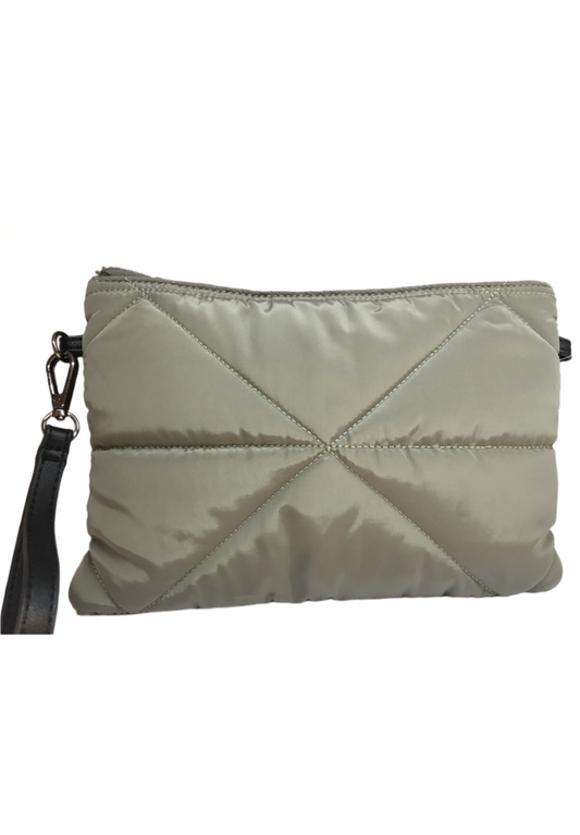 Nylon convertible crossbody/ clutch