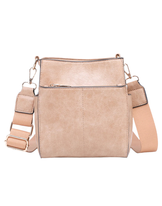 Mini bucket bag vegan leather crossbody bag