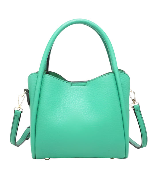Ruby 3 compartment mini vegan leather satchel