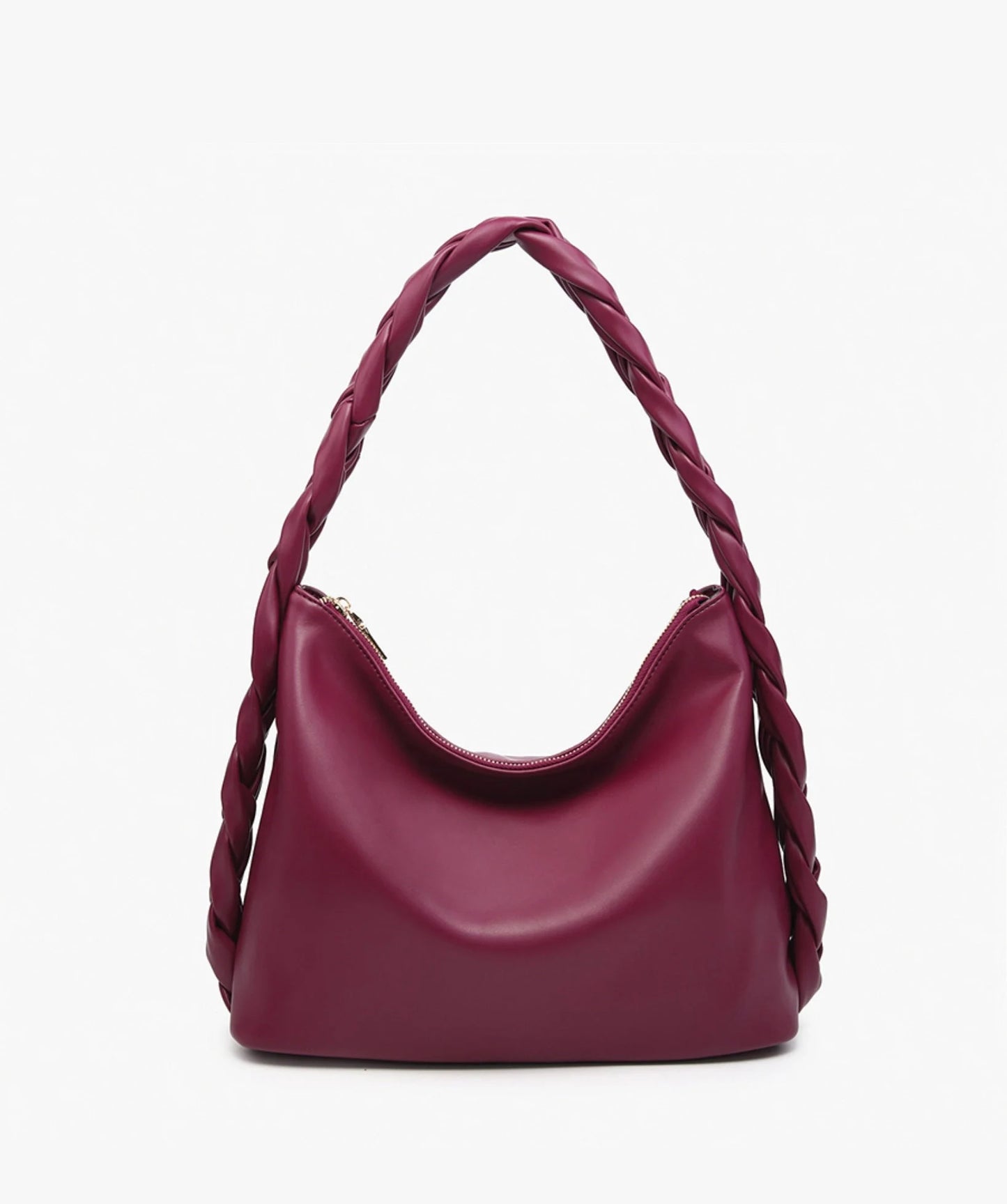 Vegan leather Hobon/Satchel with Knotted Handle