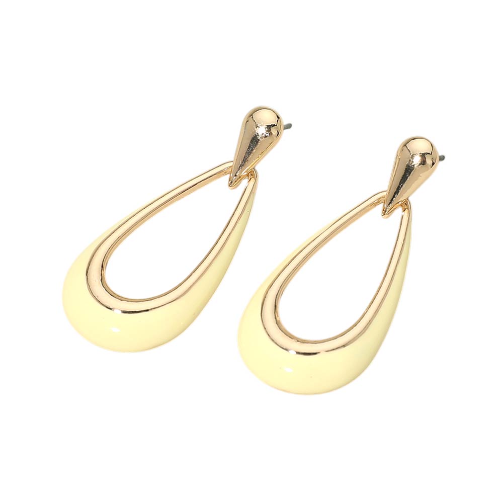 Enamel Teardrop Earrings