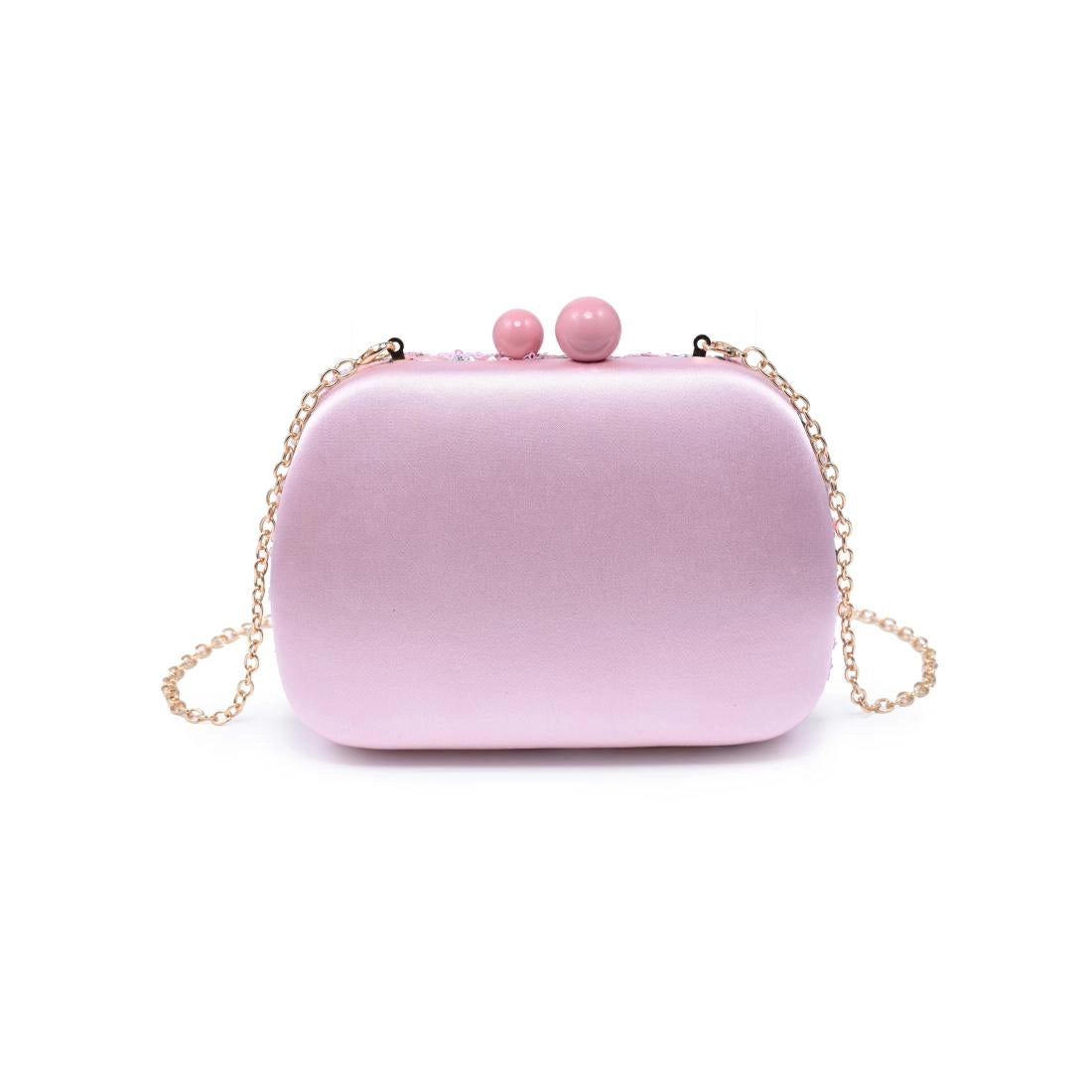 Sequined Floral Patterned Clutch