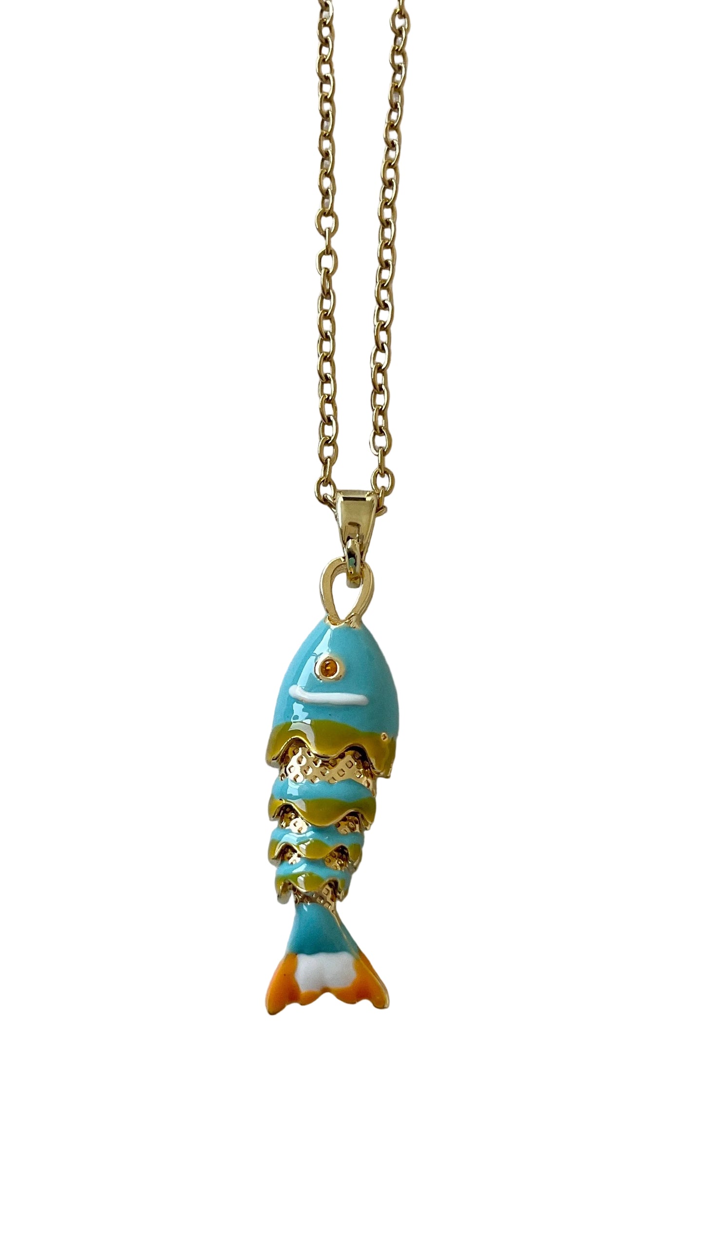 Enamel Fish Necklace