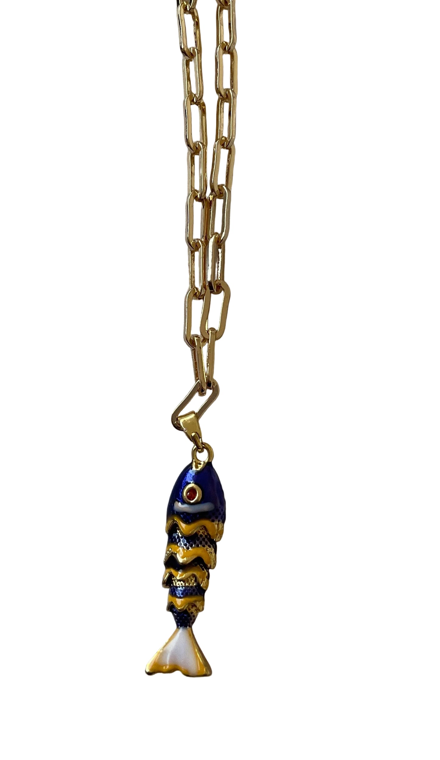 Enamel Fish Necklace